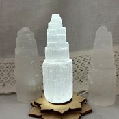 再販*セレナイトタワー*天然石インテリア*天然石の置き物