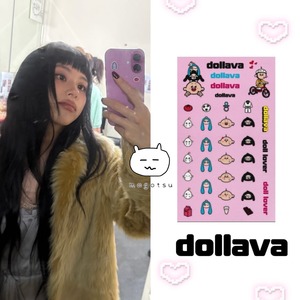 ★TWICE チェヨン 着用!!【dollava】DOLLAVA CHARACTER STICKER PACK