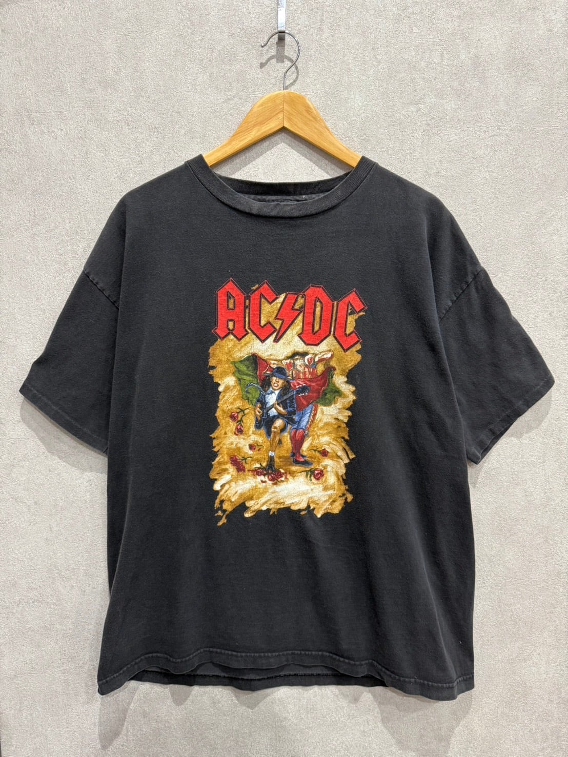 AC/DC バンドTシャツ ブラック L 90年代 vintage ヴィンテージ コピーライト 90s 古着 90年代 90s