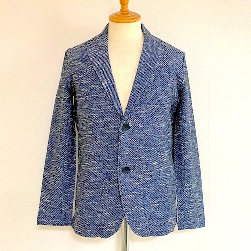 Kersey Knit Tweed Jacket　Navy