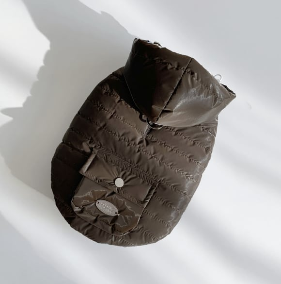 予約【DURANG RURANG】GLOW POCKET PADDING (Brown)