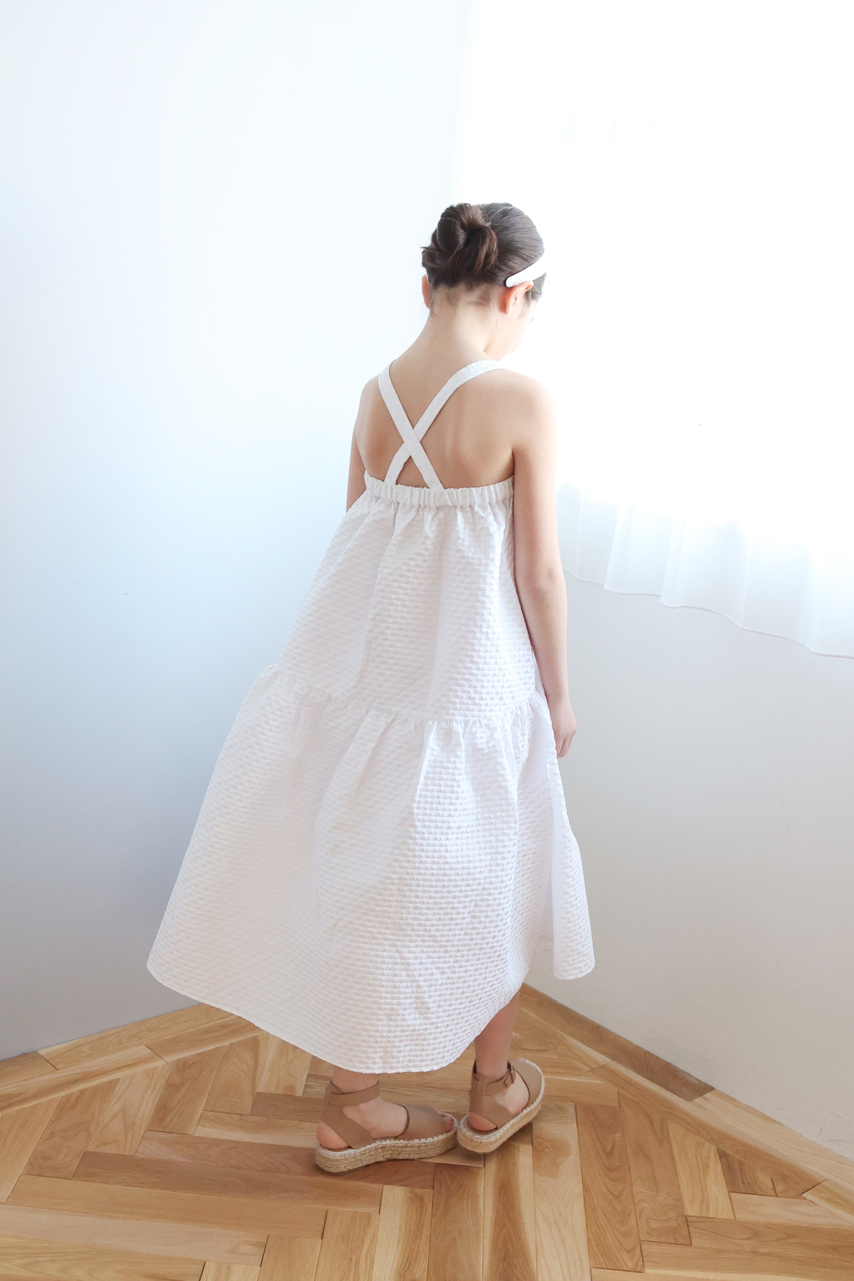 CLOVER COUTURE DRESS WHITE 6Y-11Y | AMICA・kids CLOVER COUTURE DRESS WHITE 6Y-11Y | AMICA・kids