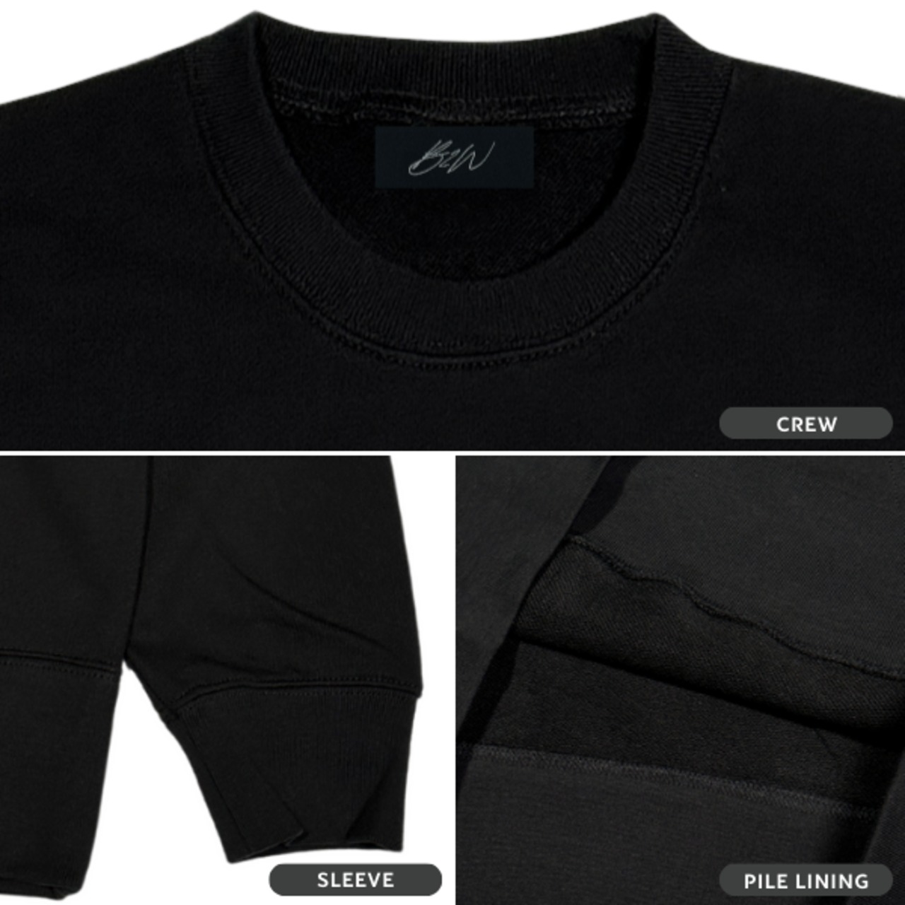 EIPOC PARIS 「"XXX" Crew Sweat Black/White/Gray」 - 5