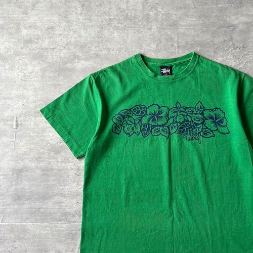 STUSSY / 90's usa製 botanical T-shirt size M