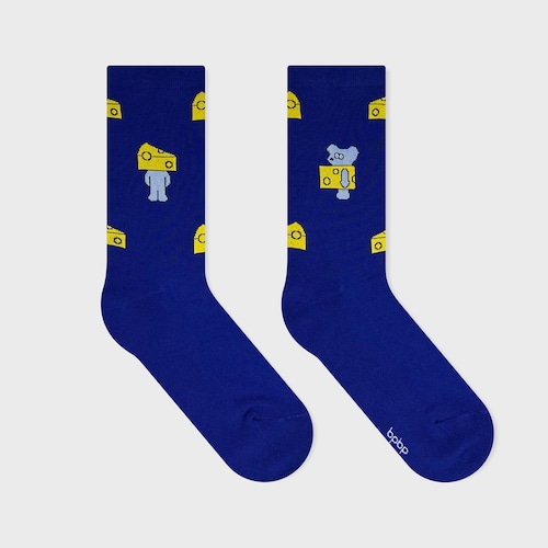 【Seiji Matsumoto】松本セイジ  SOCKS ソックス ANDY CHEESE NAVY