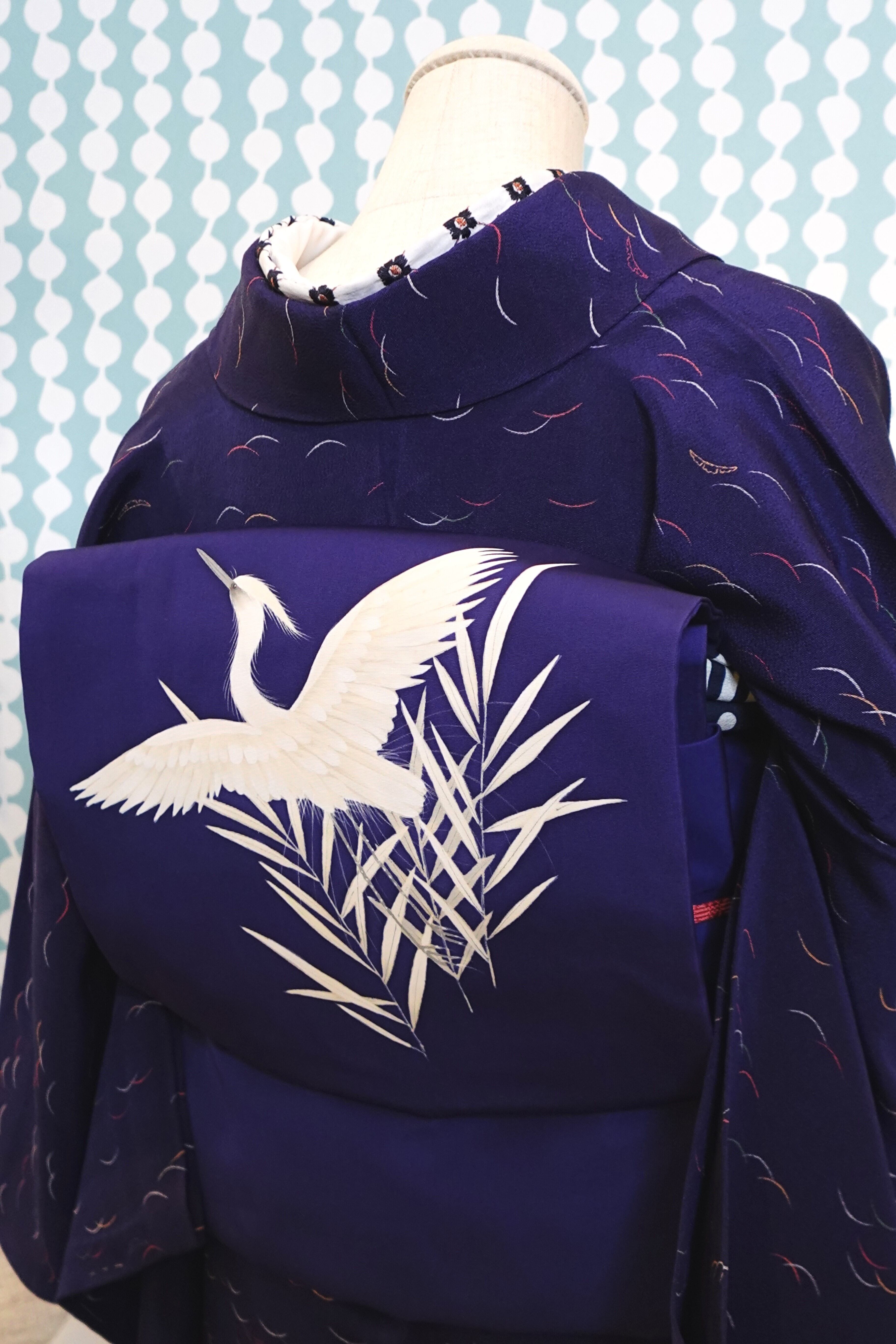 再販・即納】うさこま×大塚呉服店コラボ ペルシャ紋半幅帯