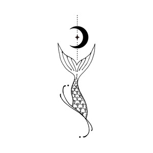 No.072_Mermaid/2週間肌を染めるタトゥーシール