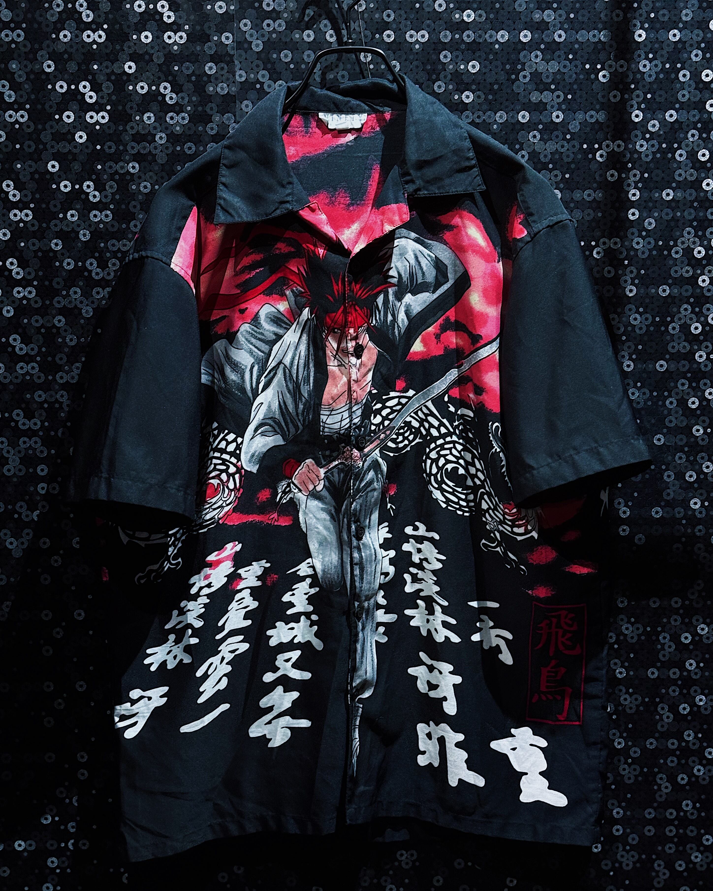 【ÆIEM】Rurouni Kenshin “Sagara Sanosuke” Full Graphic Open Collar S/S Shirt