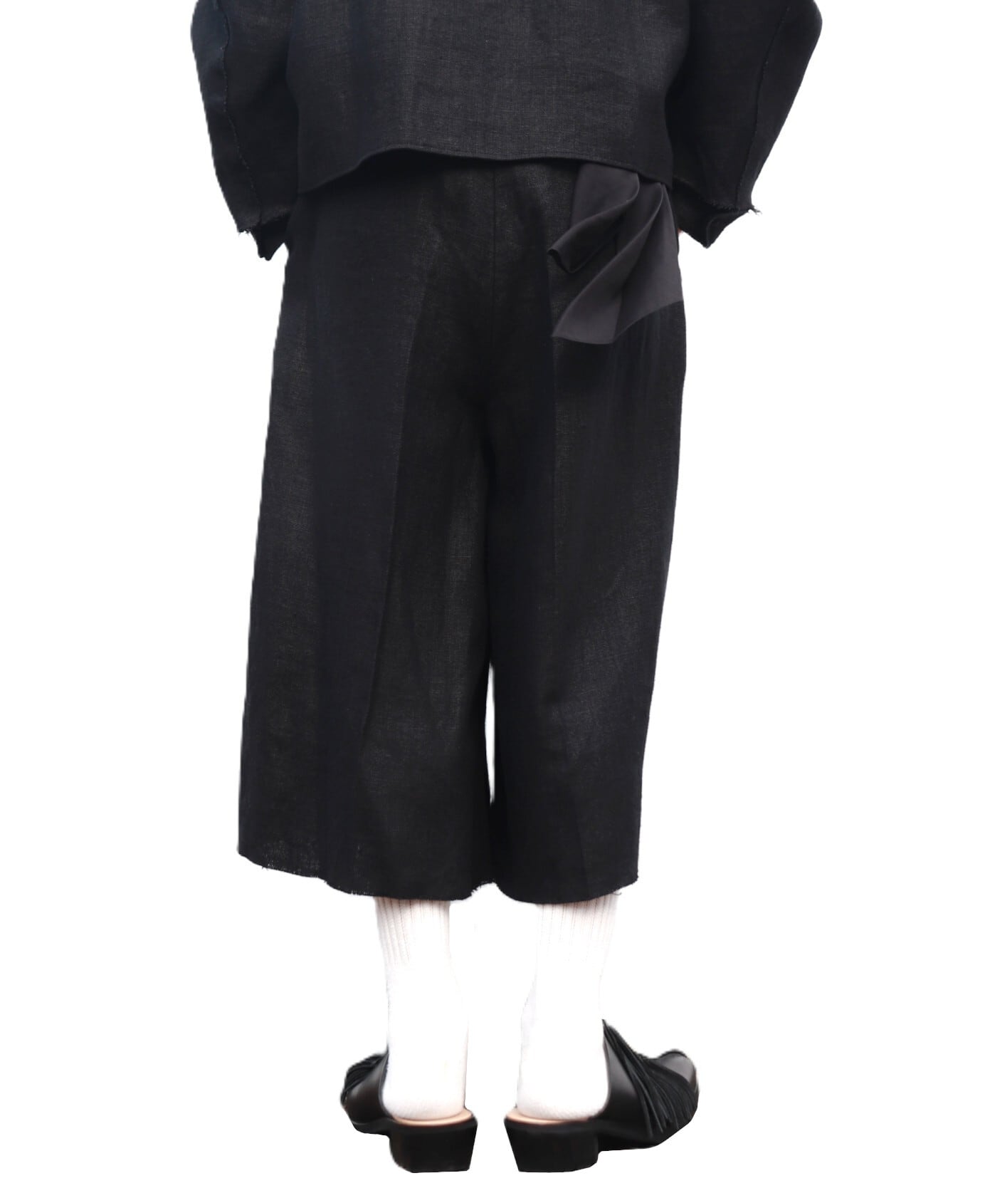 Midorikawa / MID26SS-PT02 CROPPED CULOTTES PANTS (BLACK