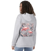 Unisex Front & Back Printing Cotton Hoodie Paisley 4606