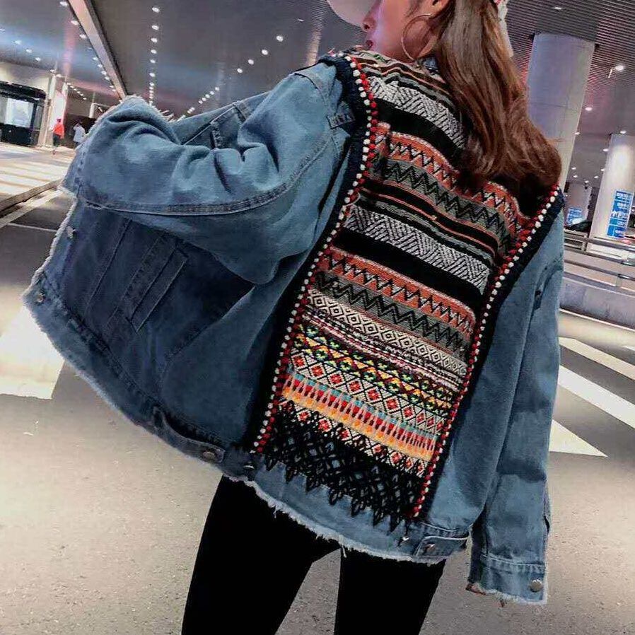 EMBROIDERED STRIPED FIT LONG SLEEVE JACKET M-18675