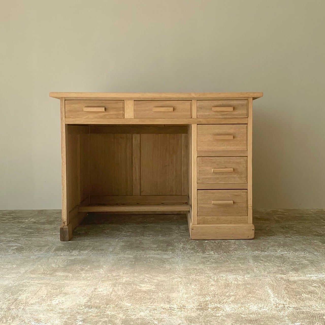 木製デスク　カウンターテーブル　古家具　0757　