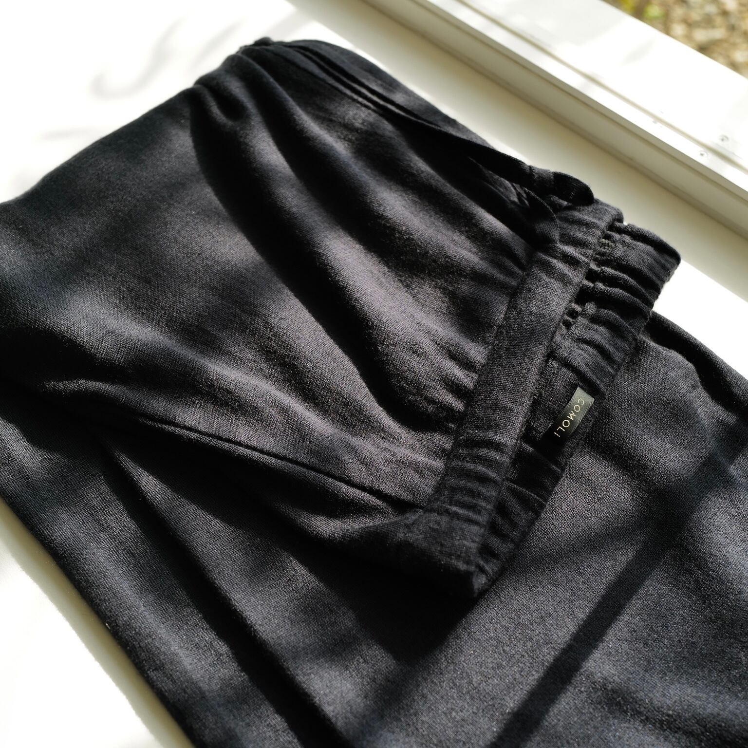 COMOLI 22ss シルクトラックニットパンツ ネイビー 3（COMOLI 