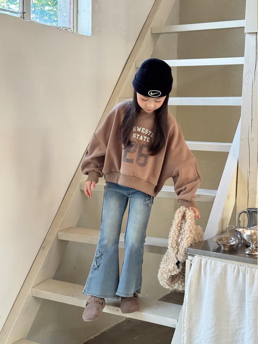 26ショート丈裏起毛トレーナー