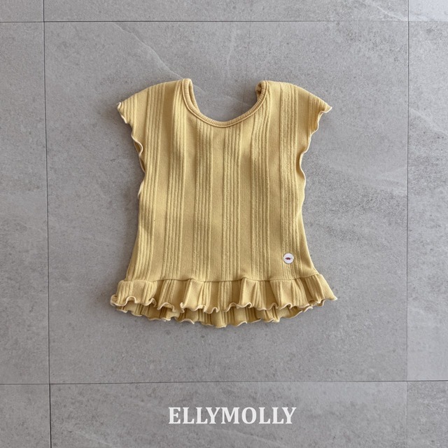 [予約][送料無料]≪ELLY MOLLY≫Back Muse Frill T-Shirt 32