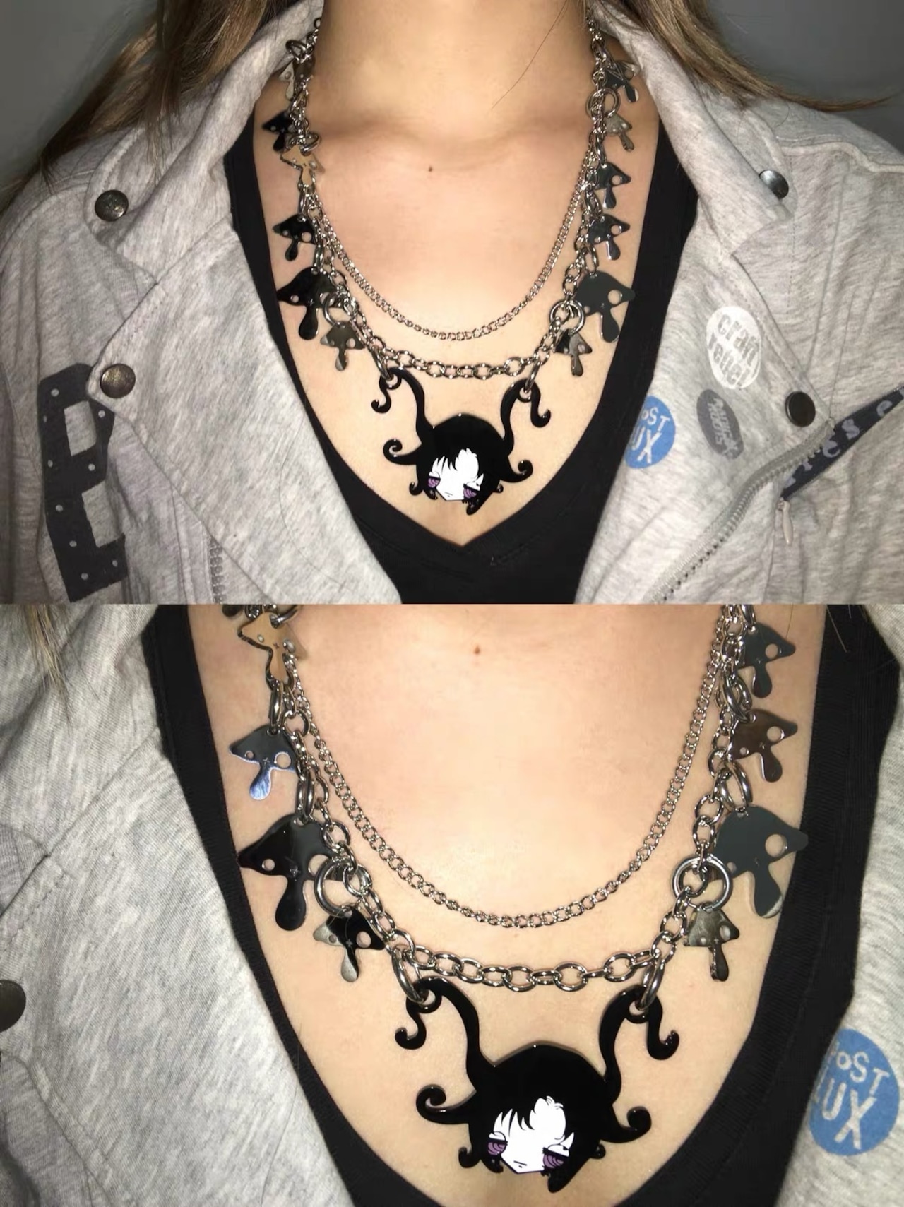 【Vestige】 Metal Charm Necklace