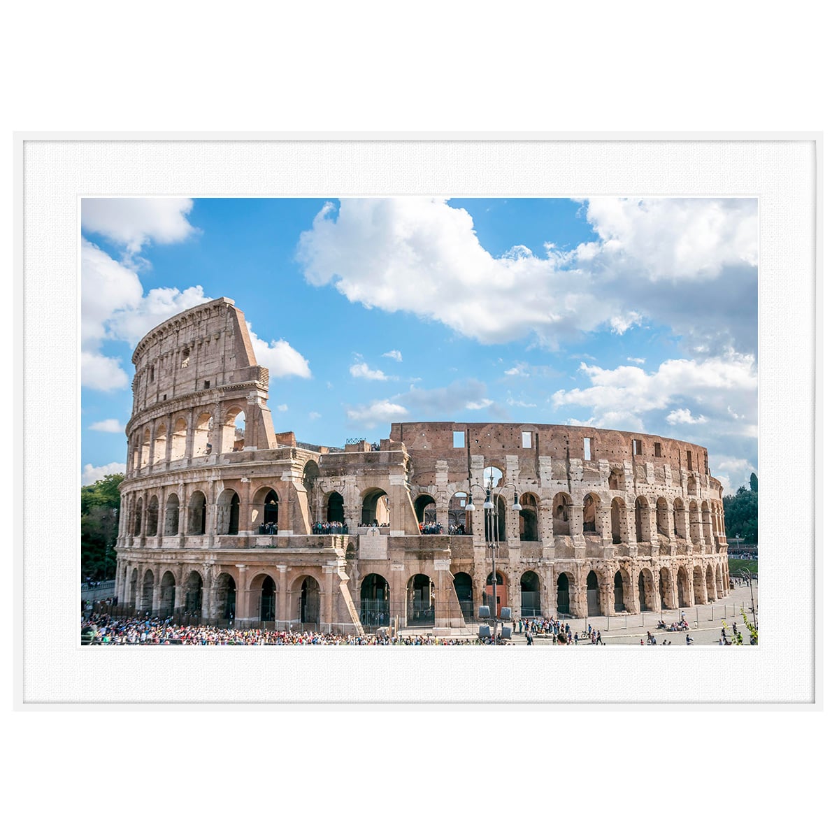 イタリア写真 ローマ コロッセオ インテリアアートフォトポスター額装 AS4082
