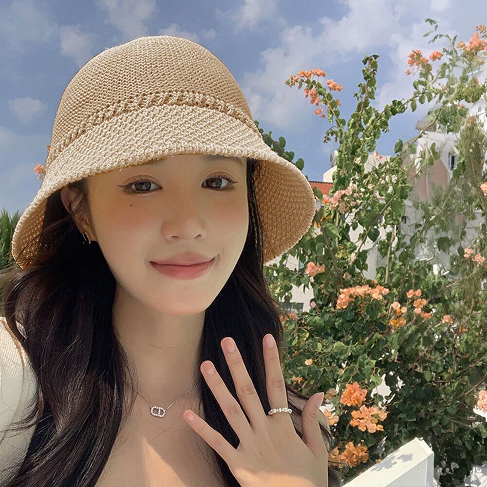 バケットハット レディース 春夏 韓国 麦わら 帽子 ハット 大人 かわいい UV 日差し避け 日焼け防止 おしゃれ ナチュラル 涼しい 軽量 蒸れない 大人可愛い 大人女子