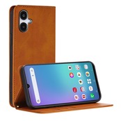 適用 Galaxy A25 5G ケース 手帳型 ギャラクシーA25 5G SC-53F SCG33 用 手帳型ケース スマホケース カバー 手帳型 PUレザー カード収納 財布型 耐衝撃 ケース マグネット スタンド機能付き 5色(Galaxy A25 5G SCG33 SC-53F 用 ケース 手帳型) (ライトブラウン)