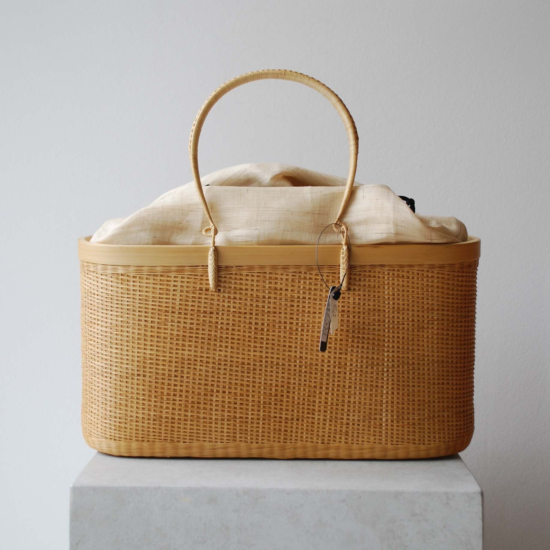 【和小物さくら・バッグ】タイ・プラニー工房製 竹籠バッグ