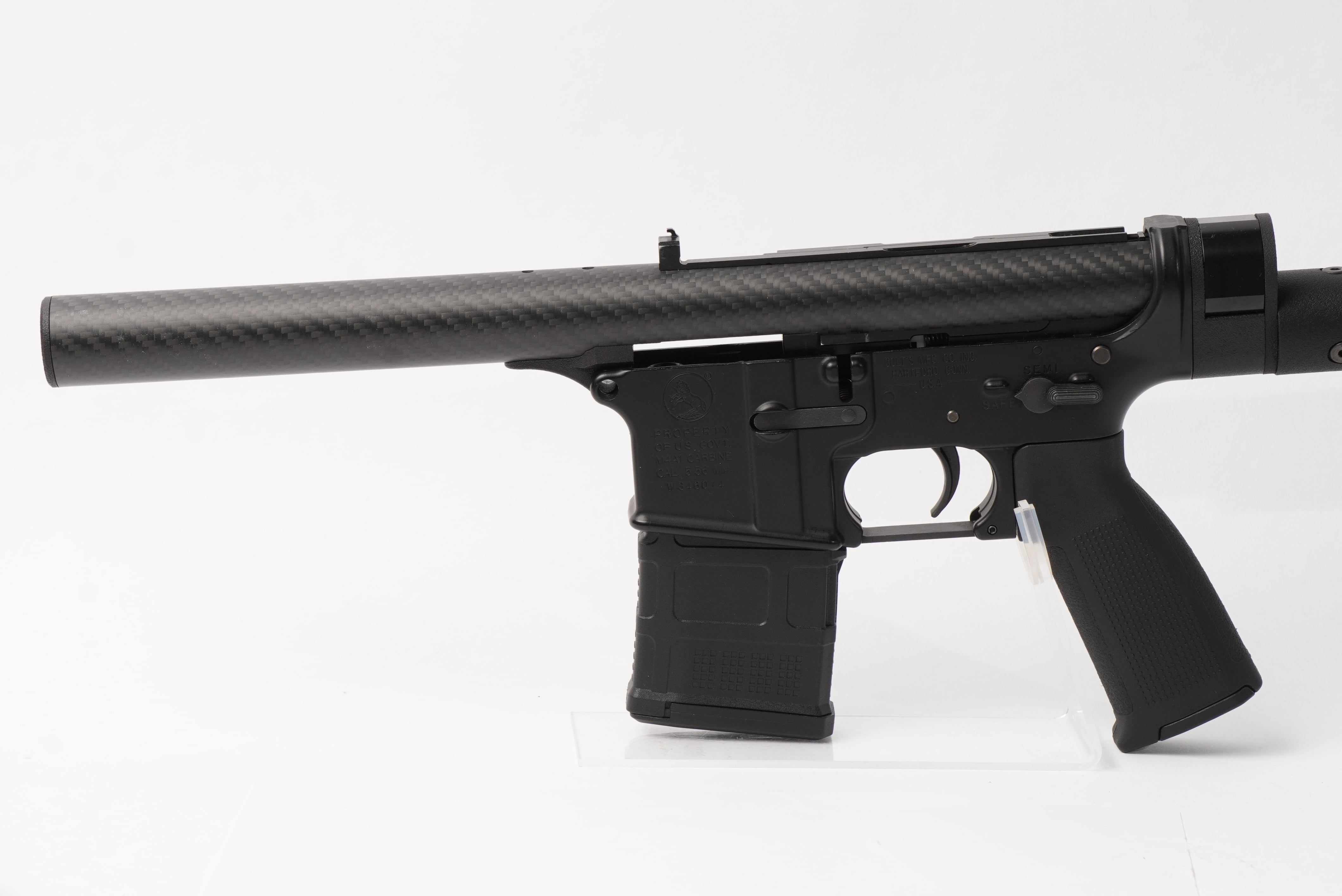 マルイ 次世代M4用 アウターバレル一体型カーボンアッパーレシーバー 5