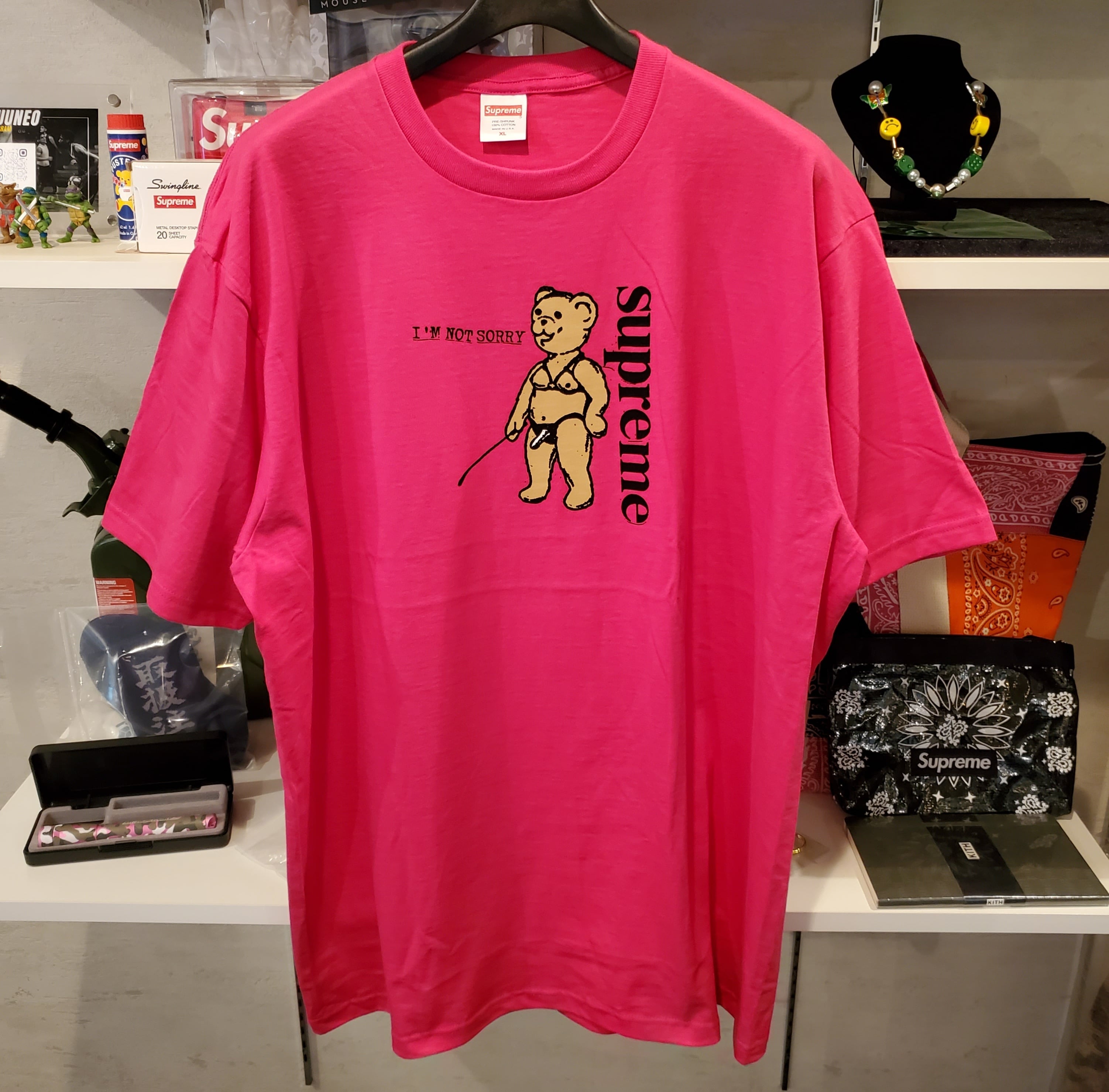 Supreme Not Sorry tee tシャツ M pink-