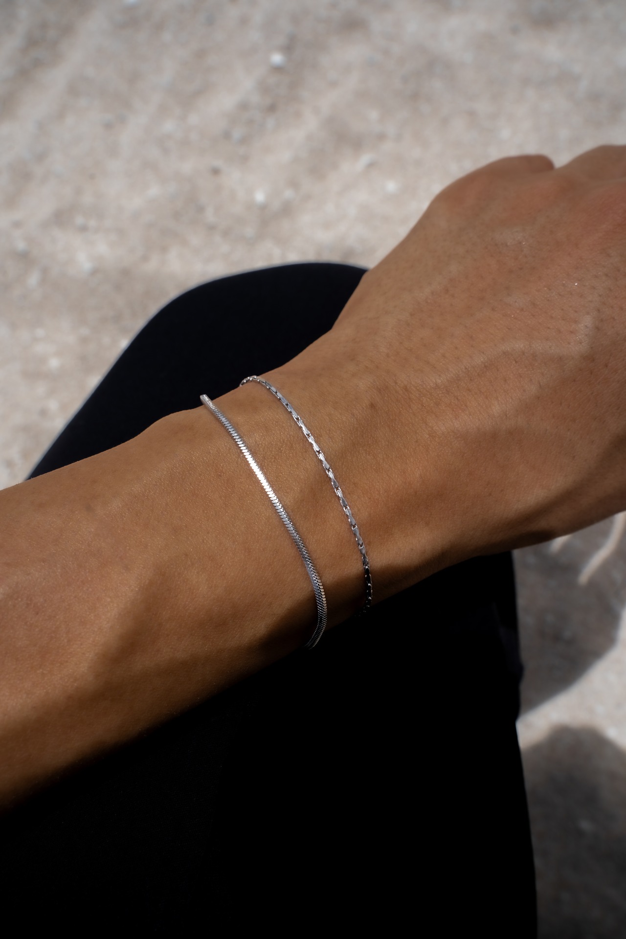 【skin square bracelet】 / SILVER