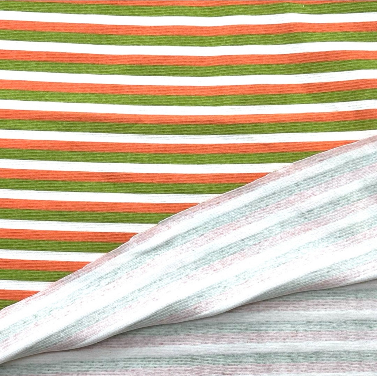 TB561◆50cm◆M◆スパンフライスニット生地◆ボーダー