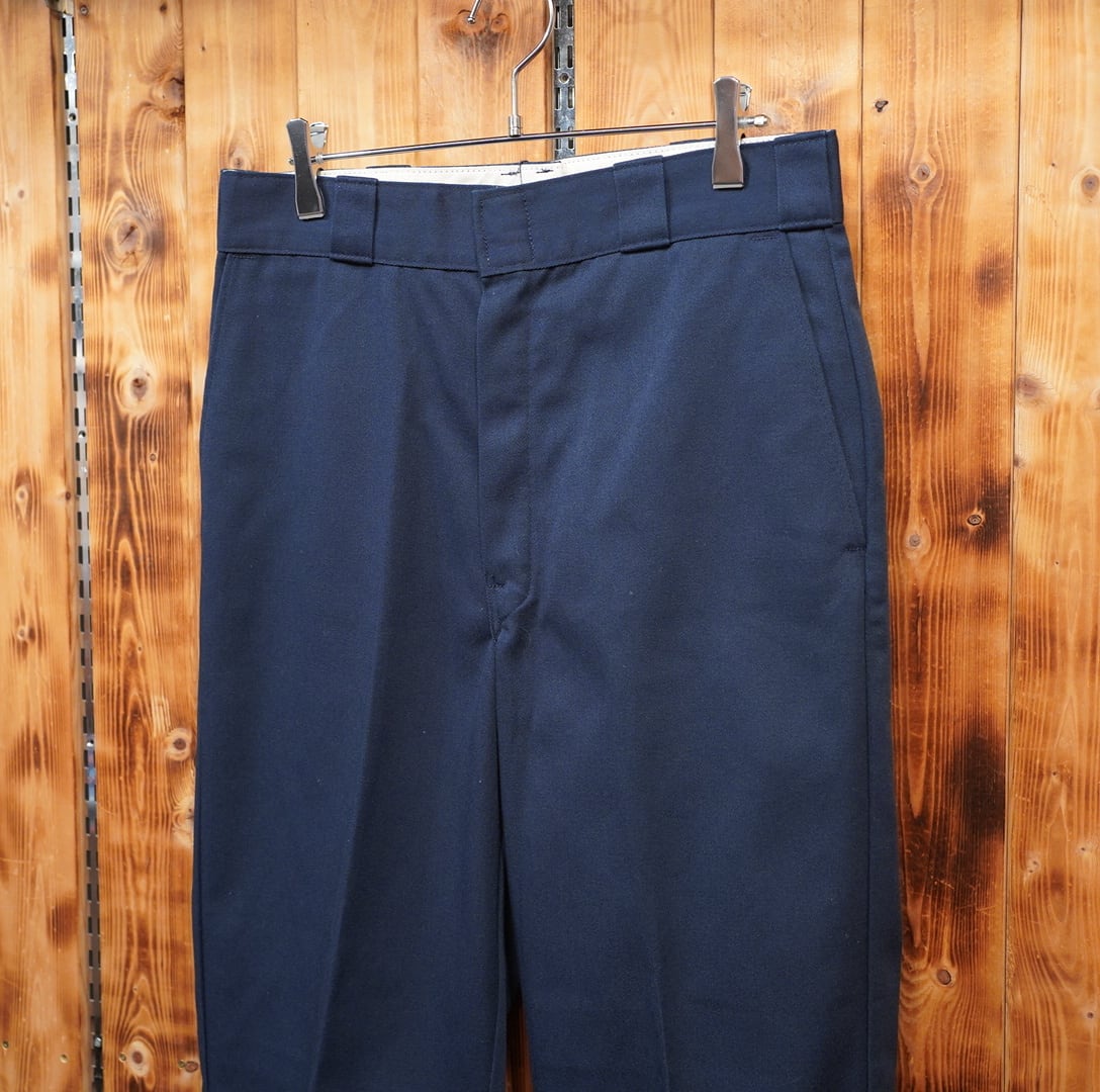 90s usa製 dickies ワークパンツ W31 /ディッキーズ ネイビー チノパン