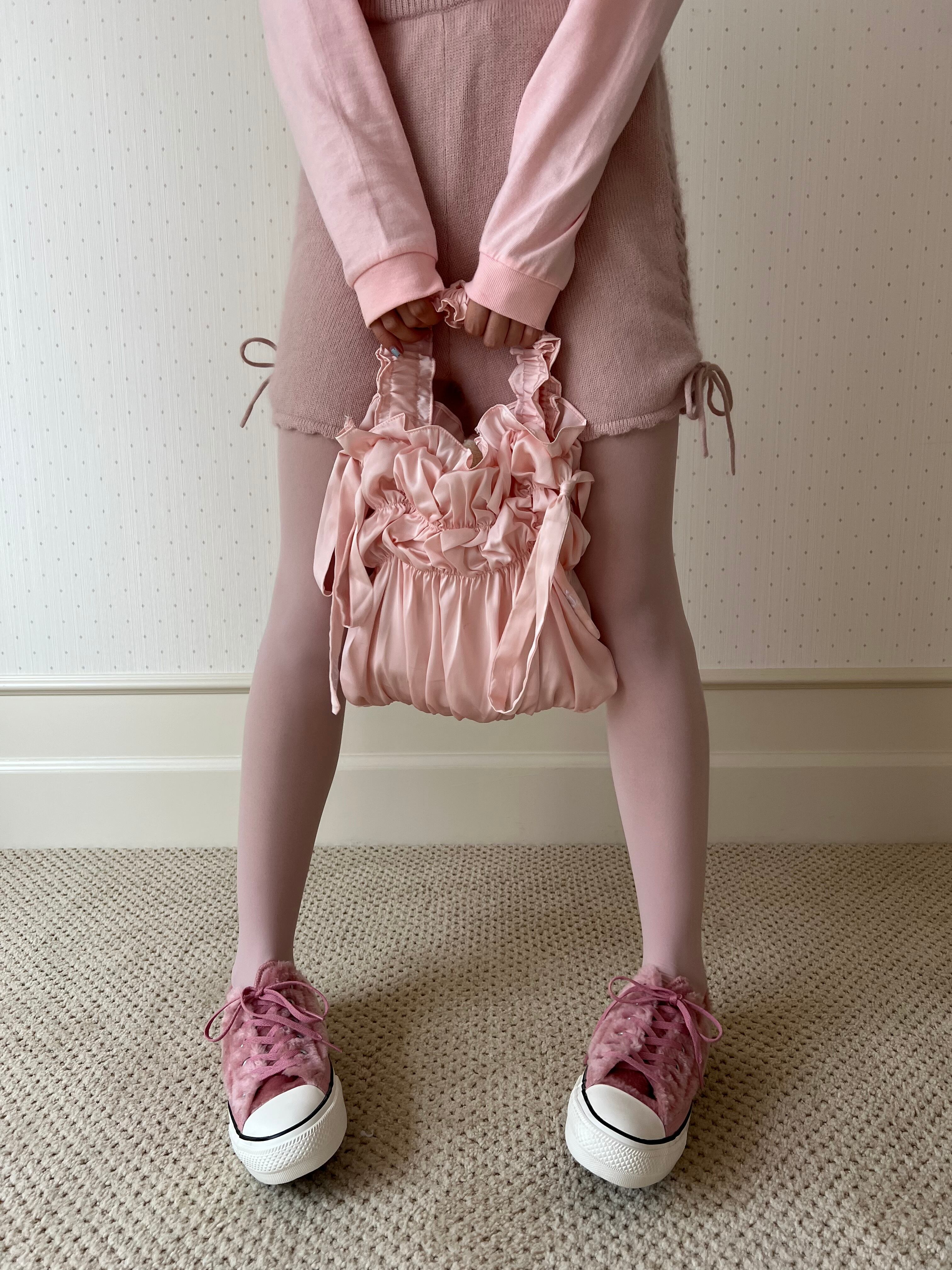 ミーヤミーヤ ''my'' whip cream bag pink