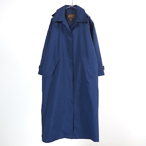 【GORE-TEX】Eddie Bauer nylon maxi coat XS /80s エディーバウアー マキシ丈 ナイロンコート ネイビー