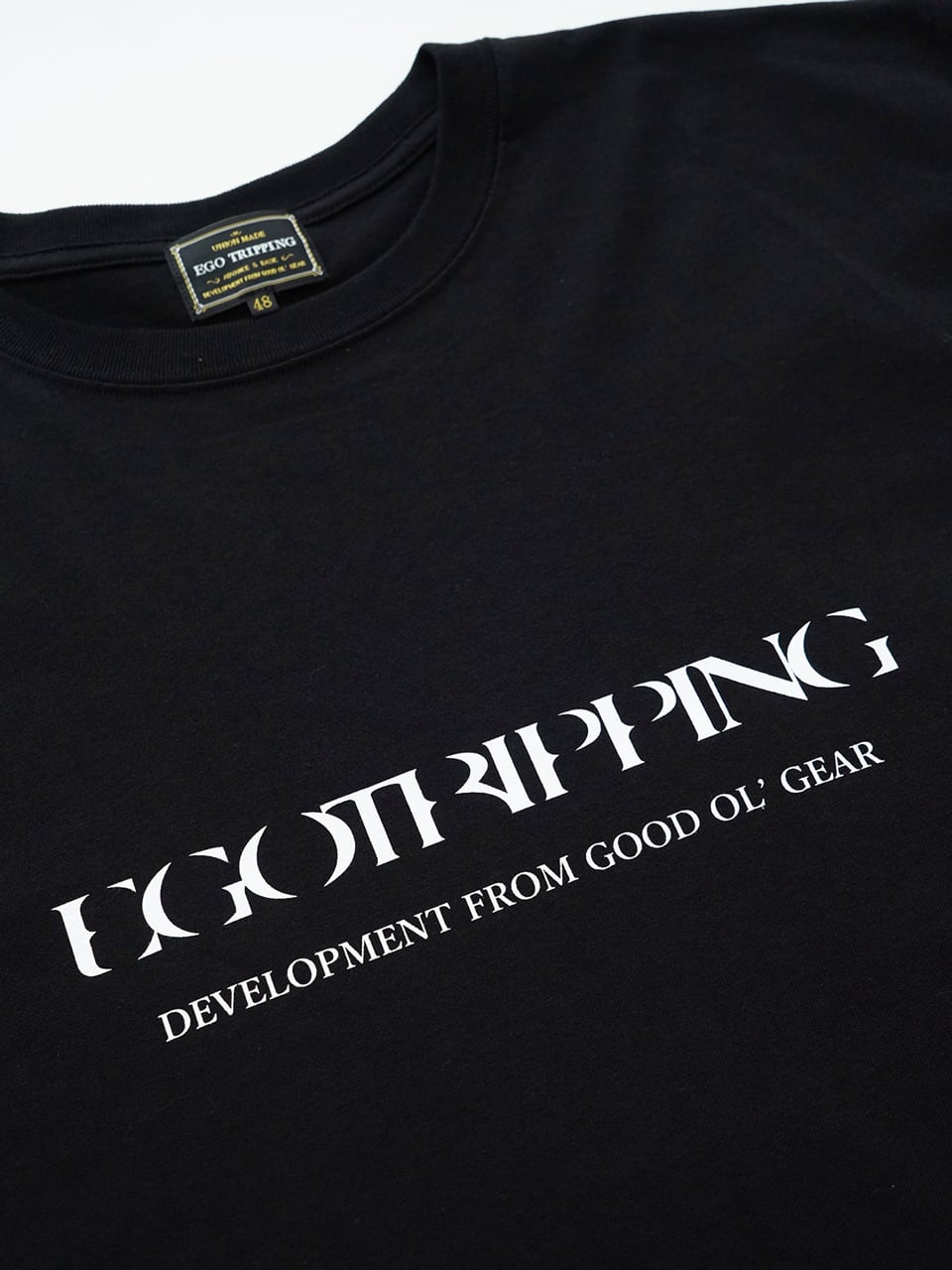 EGO TRIPPING (エゴトリッピング) PRINTTEE-A Tシャツ / BLACK 666606