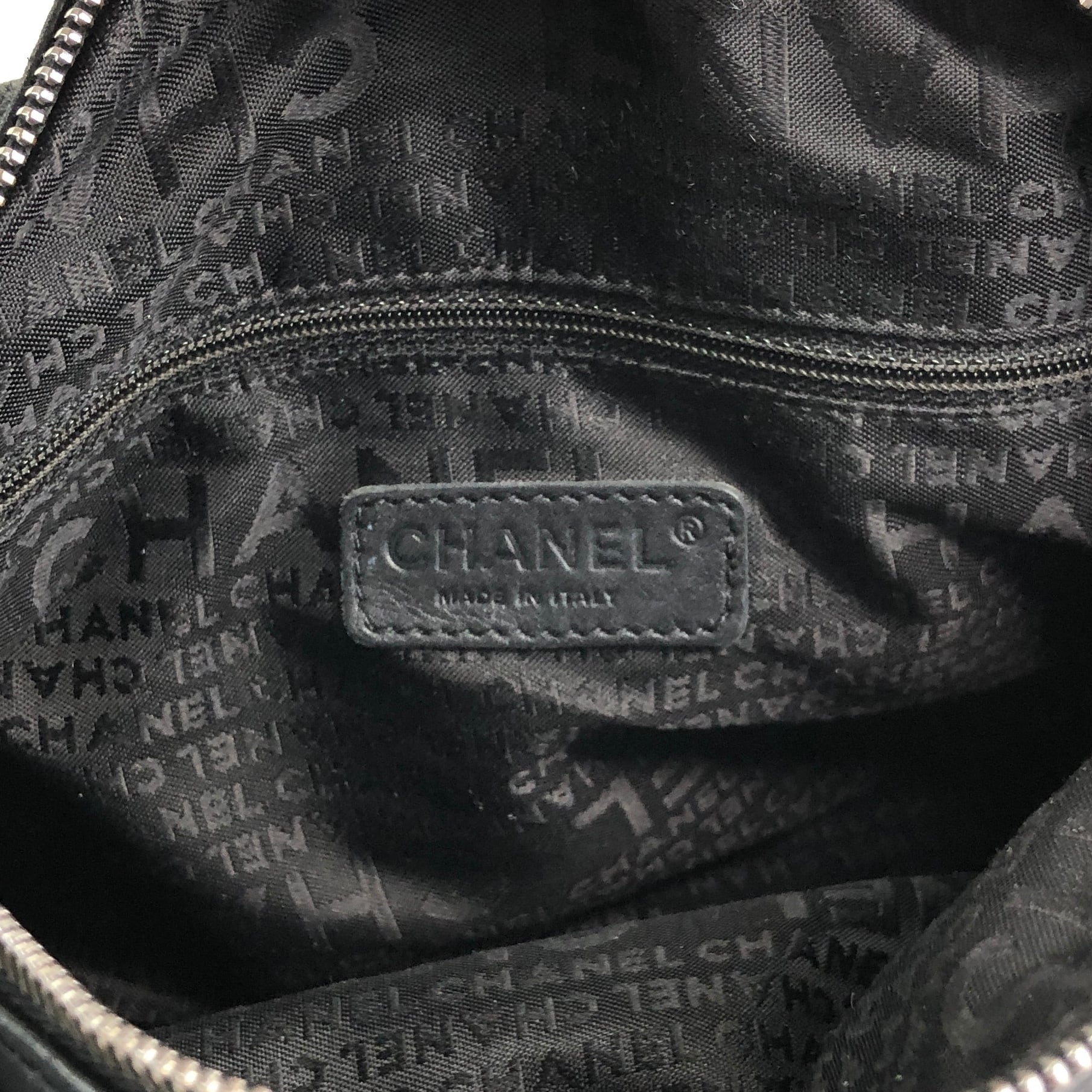 CHANEL シャネル チョコバー ハンドバッグ ブラック レザー ミニ