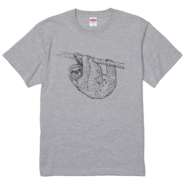 ameno ナマケモノTシャツ (グレー)