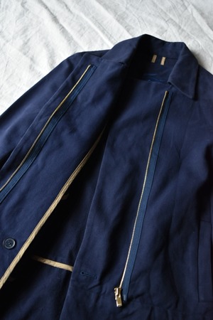 "LACOSTE" Navy cotton coat