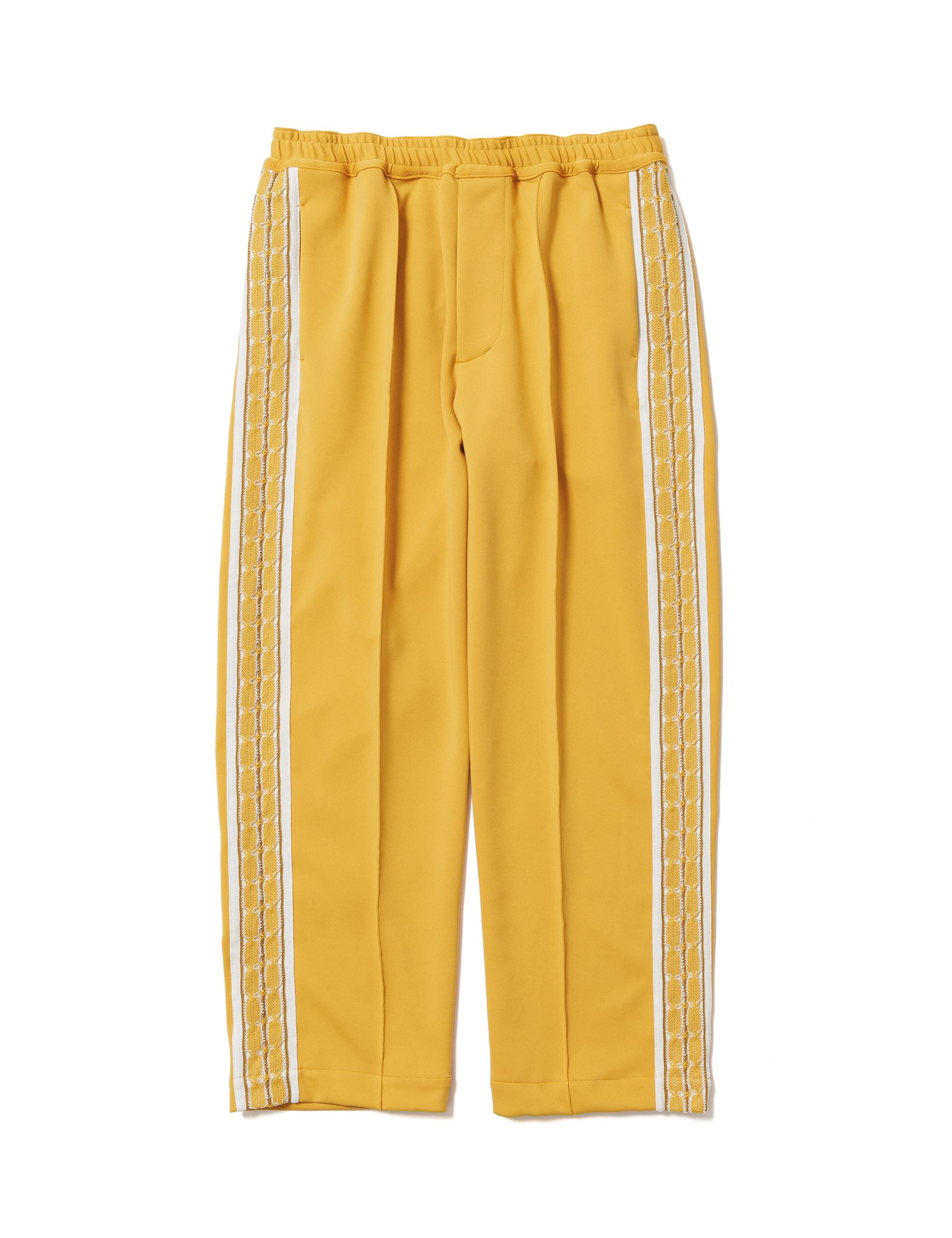 24SS】Sasquatchfabrix. LACE TAPE TRACK PANTS (APRICOT) 24SS-PA9