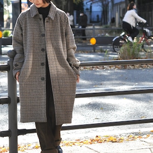 Mentore tweed soutien collar coat