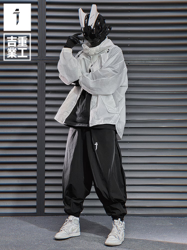 ズボン JIYEIND 24SS ファンクショナルジッパーワイドパンツ | テックウェア