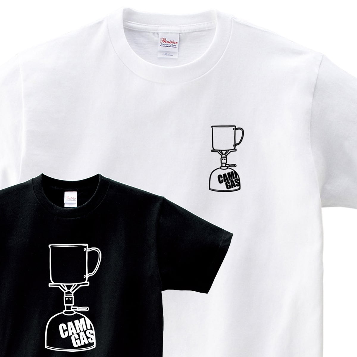 選べるデザイン アウトドア キャンプ おもしろ Tシャツ sp09 テント 寝袋 はんごう リュック 朝日