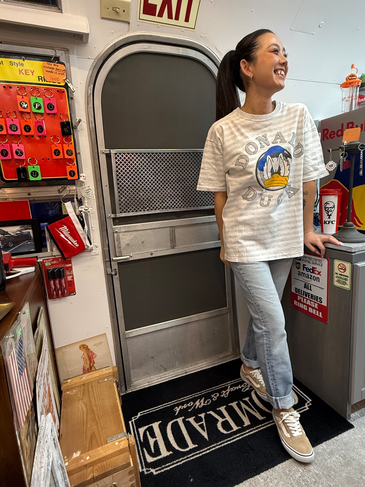 90s DONALD DUCK / Wellington Apparel made in usa・画像8