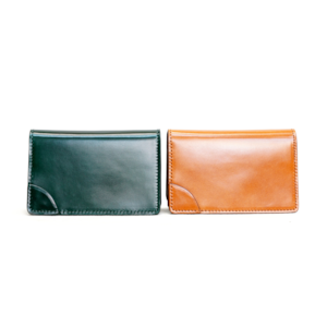 KUBERA 9981「CORDOVAN AUTHENTIC」CARD CASE <GREEN&CAMEL>