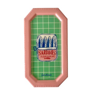Rectangular iron tray　Oil Sardine アイアン レクタングルトレイ