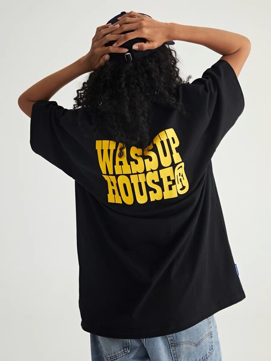 SALE‼︎【WASS UP】Logo Tee(WASSUP/Tシャツ/半袖/STREET/ストリート/ブランド/メンズ/レディース/ユニセックス】  | CANDY powered by BASE