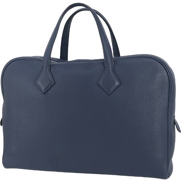 エルメスヴィクトリア2 12Hダークブラウンビジネスバッグ□P刻印