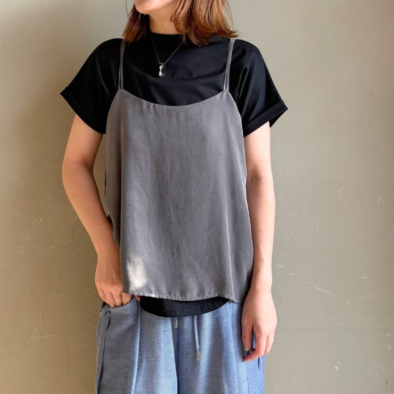 《 新作フライングセール③ 》【 CLOCHE 】 キュプラレーヨンピーチスキンキャミ
