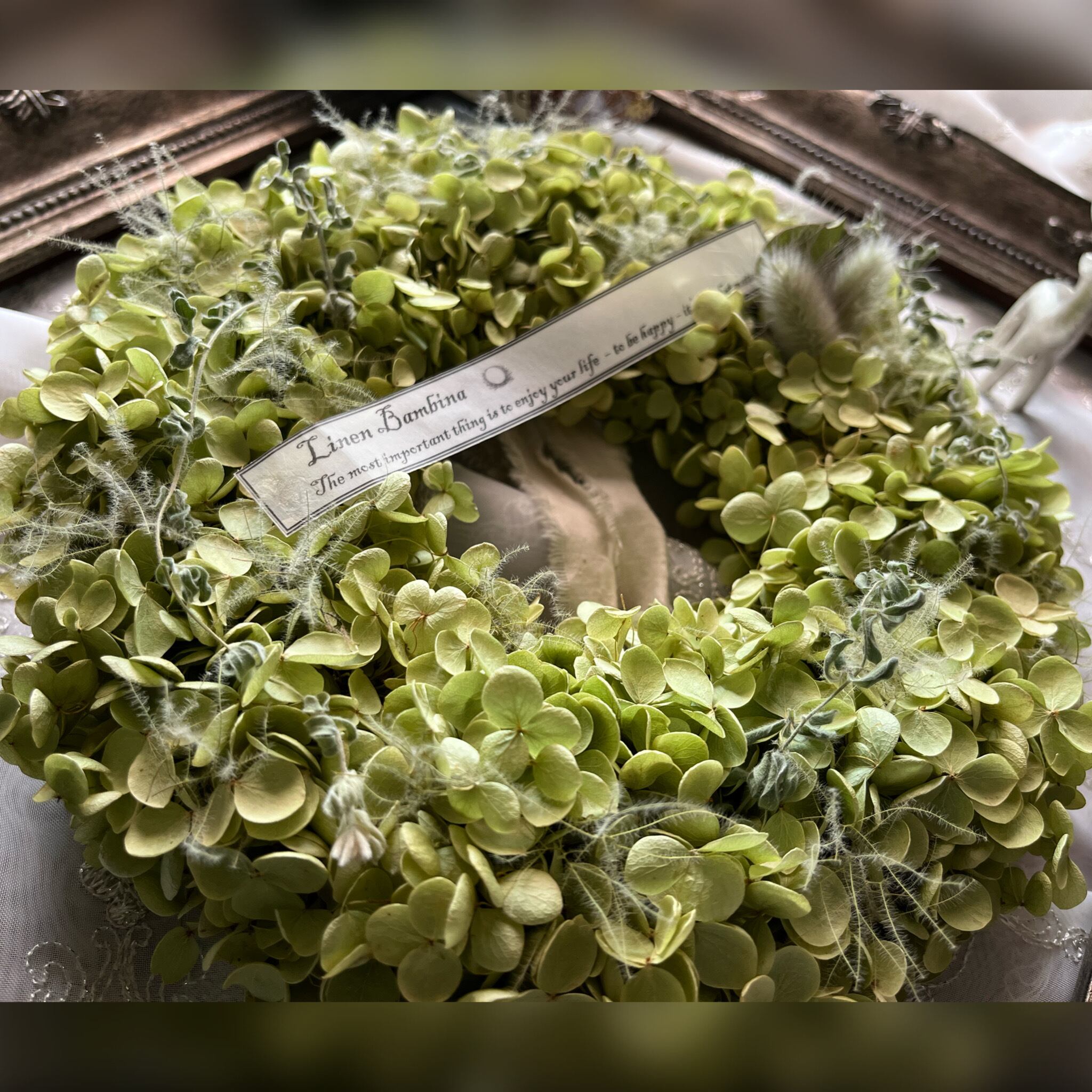 アナベルリース❁⃘*.ﾟ Φ22cm | LinenBambina 