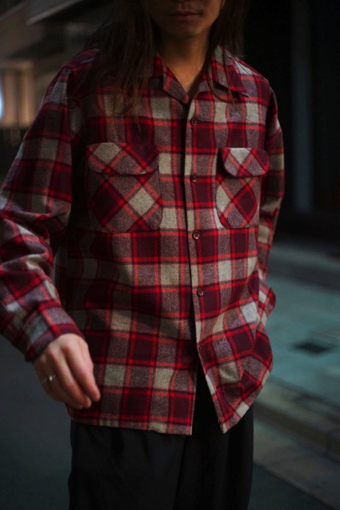 PENDLETON Vintage open collar wool shirt [1950s-] Vintage Wool