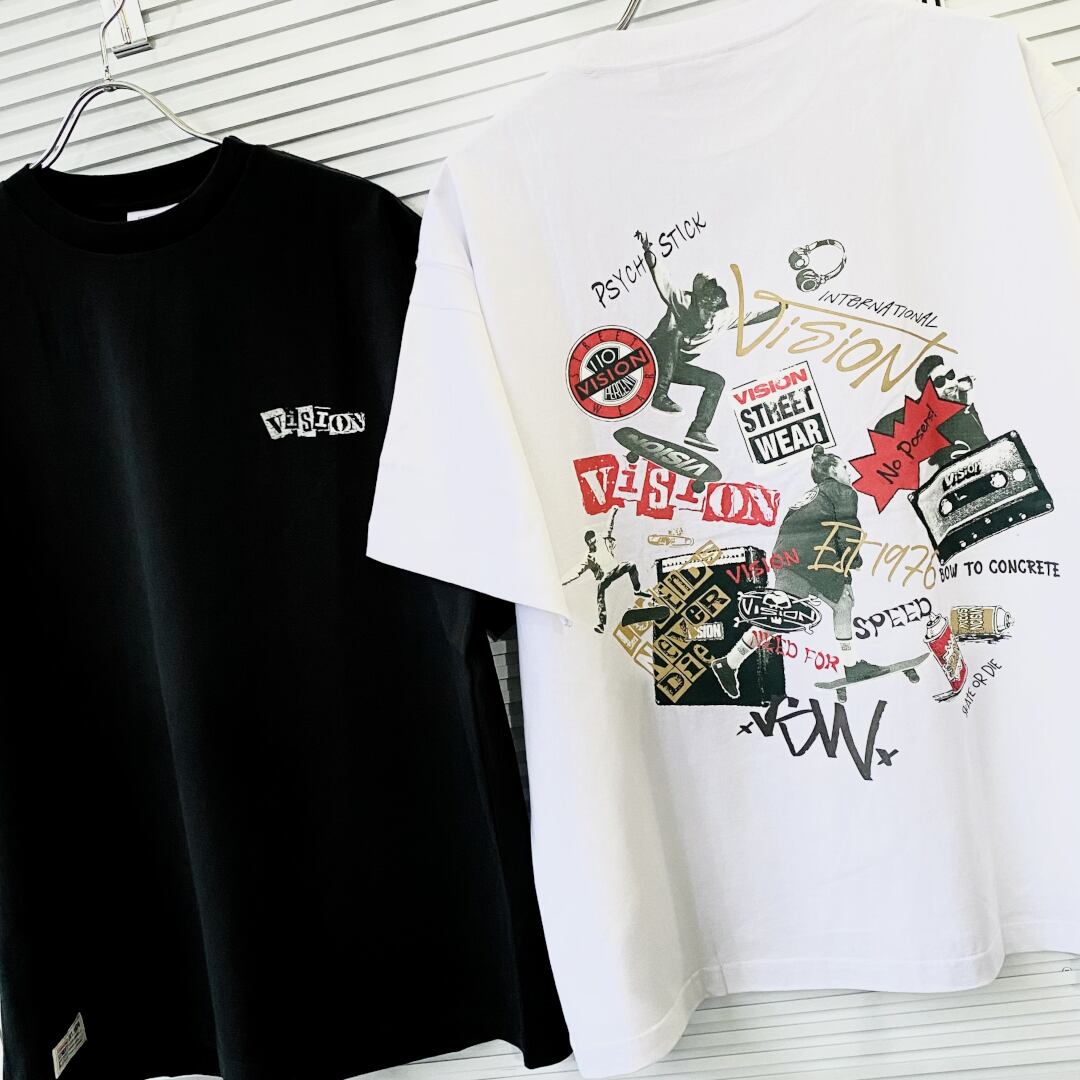 【70%OFF】VISION マルチスケーターフォトTシャツ