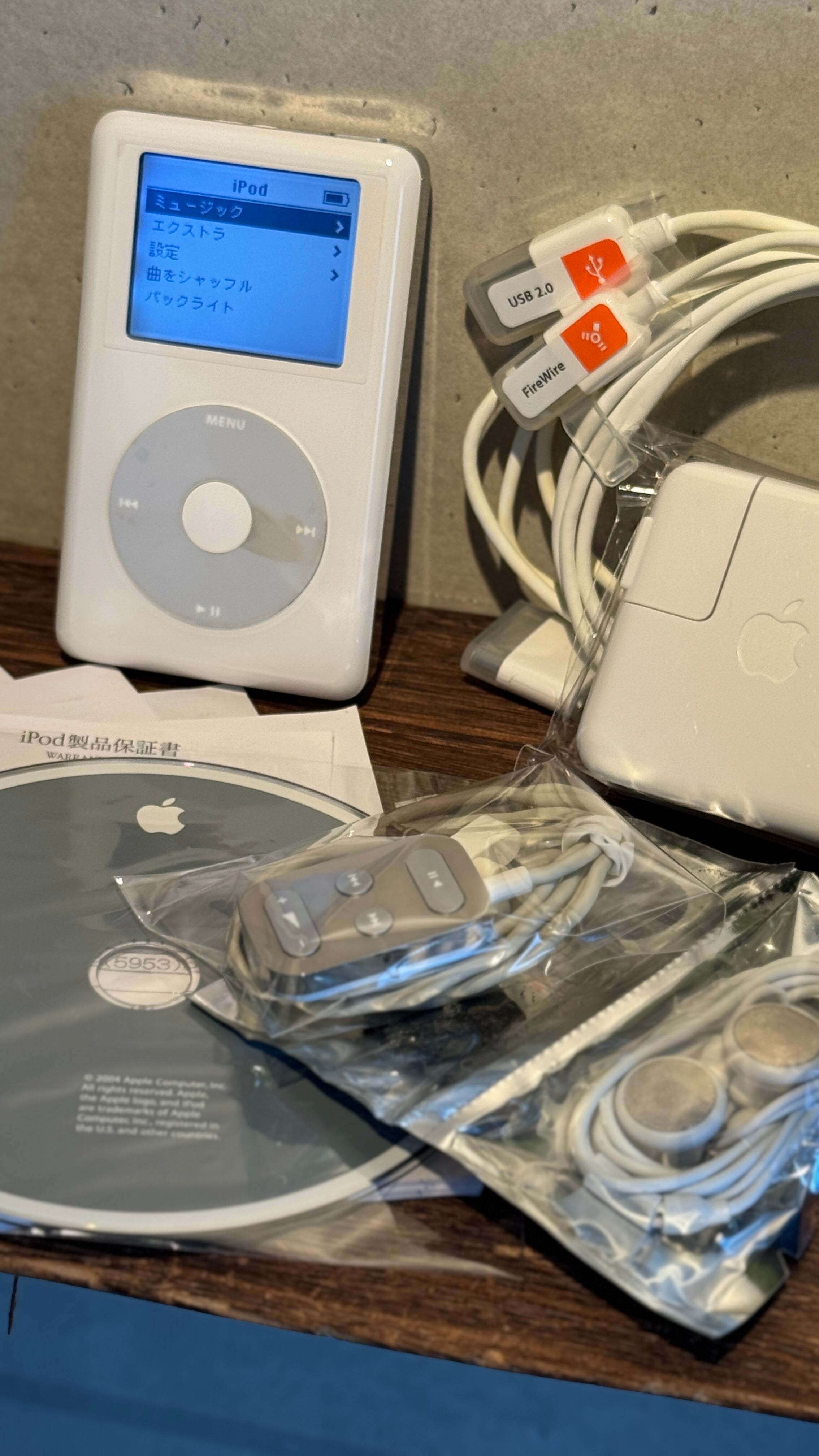 Apple 第4世代 iPod 40GB A1059｜箱付き｜新品バッテリー交換済み