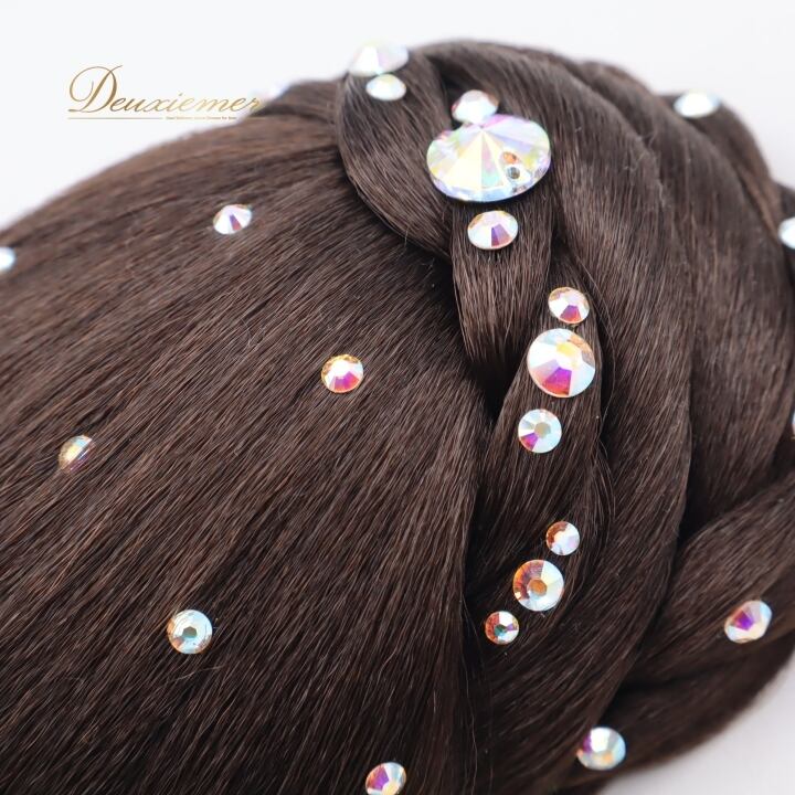 社交ダンス 小物 シニヨン カップ ヘアアクセサリー コーム つけ毛